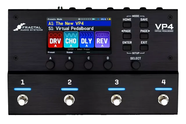 The Fractal VP4 - Virtual Pedalboard 